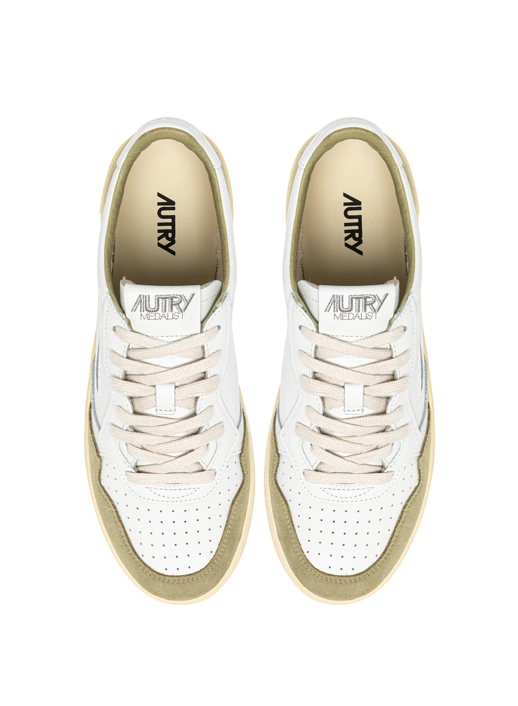 Autry Medalist Low - White/Gray Green - Uomo