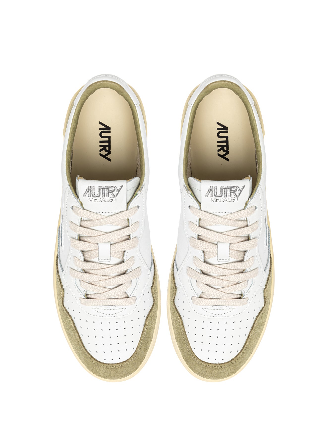 Autry Medalist Low - White/Gray Green - Uomo