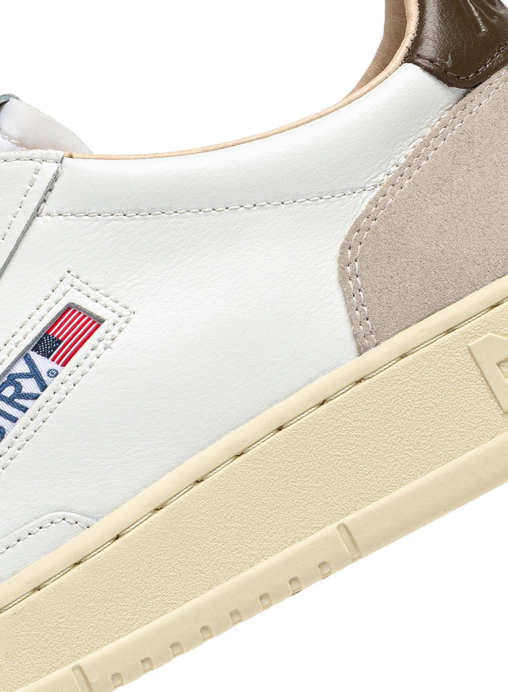 Autry Medalist Low - White/Teak - Uomo