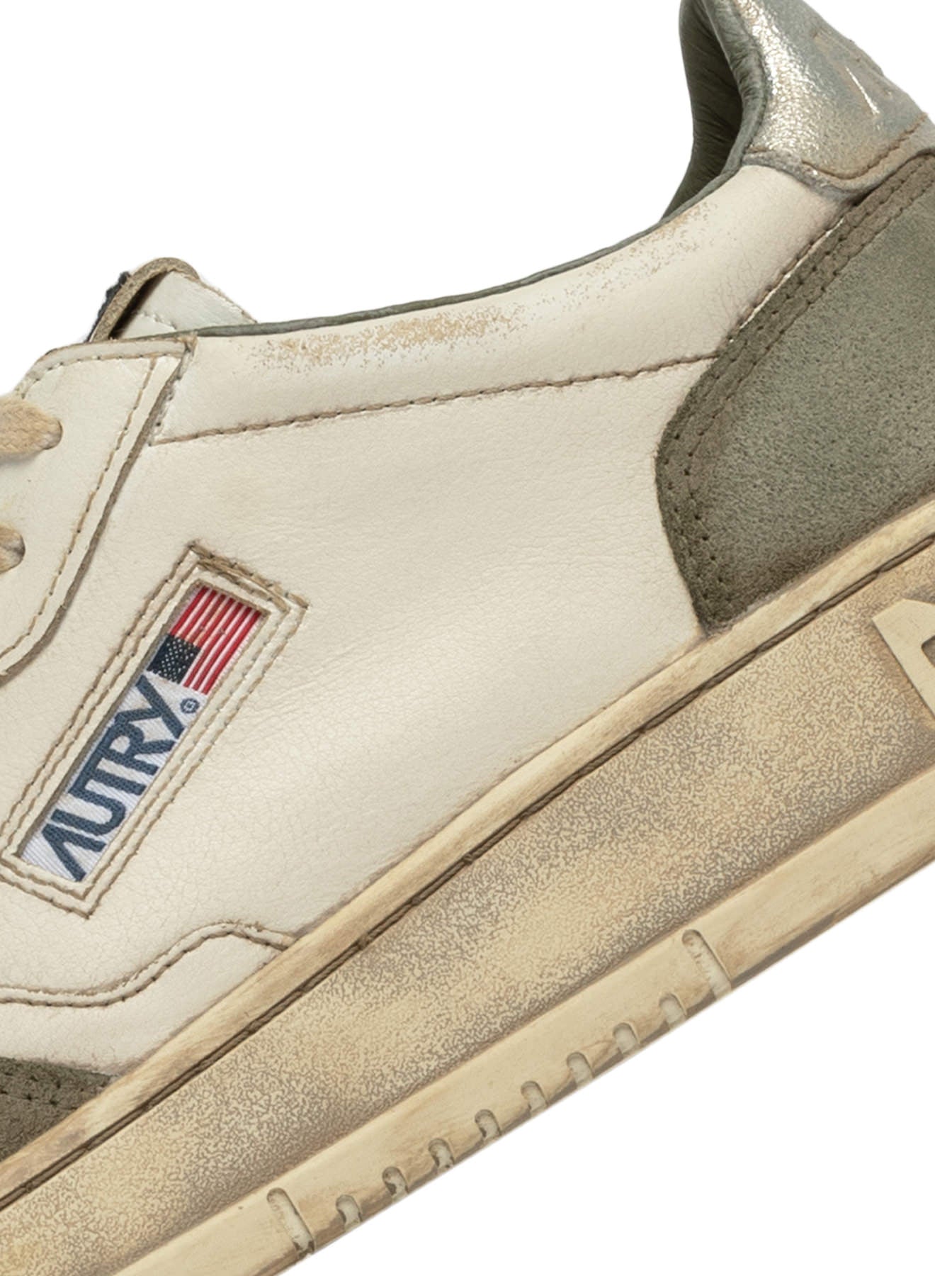 Autry Sup Vint Low - Lizard/Silver - Uomo