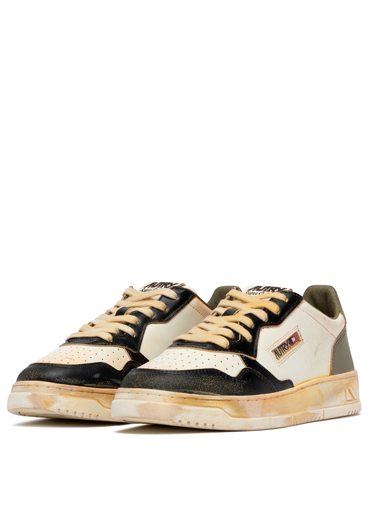 Autry Sup Vint Low - Covert Green/White/Black - Uomo