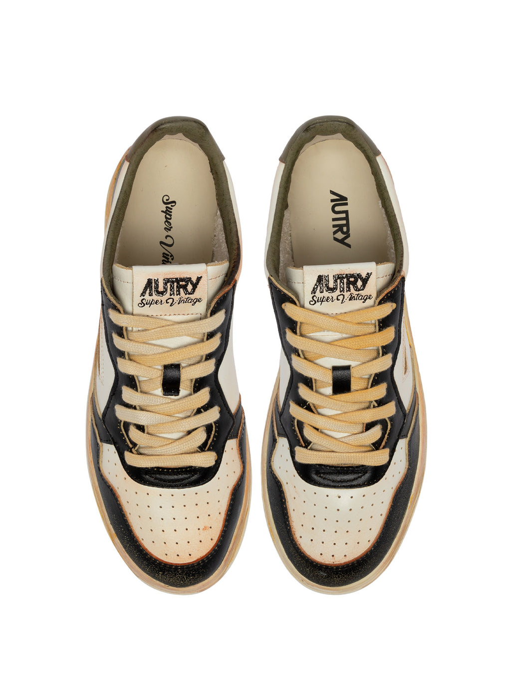 Autry Sup Vint Low - Covert Green/White/Black - Uomo