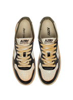 Autry Sup Vint Low - Covert Green/White/Black - Uomo