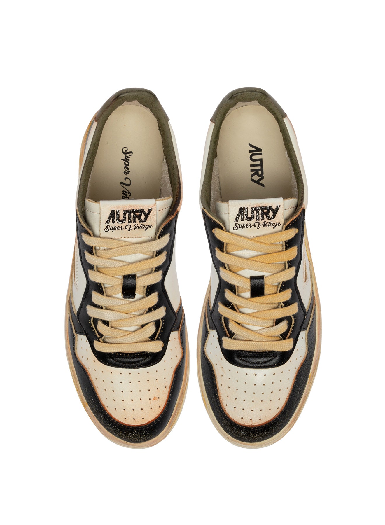 Autry Sup Vint Low - Covert Green/White/Black - Uomo