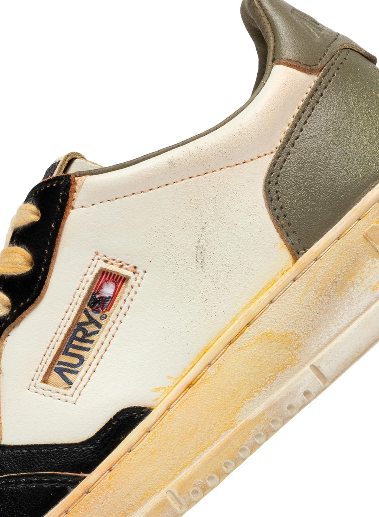 Autry Sup Vint Low - Covert Green/White/Black - Uomo