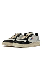 Autry Sup Vint Low - White/Black/Silver - Uomo