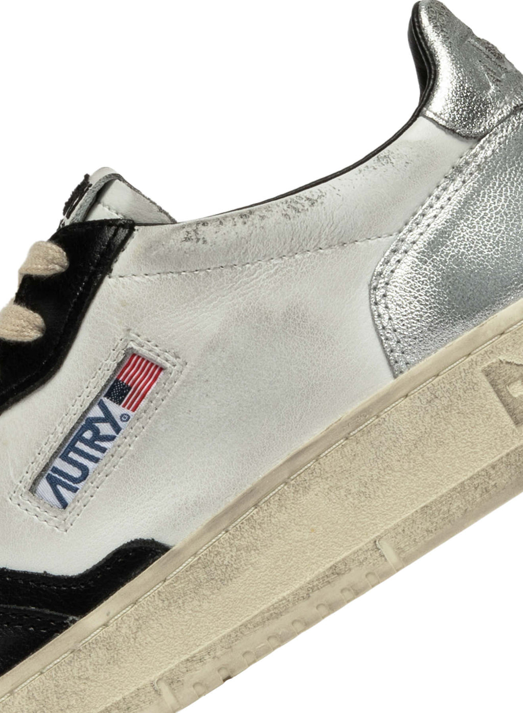 Autry Sup Vint Low - White/Black/Silver - Uomo