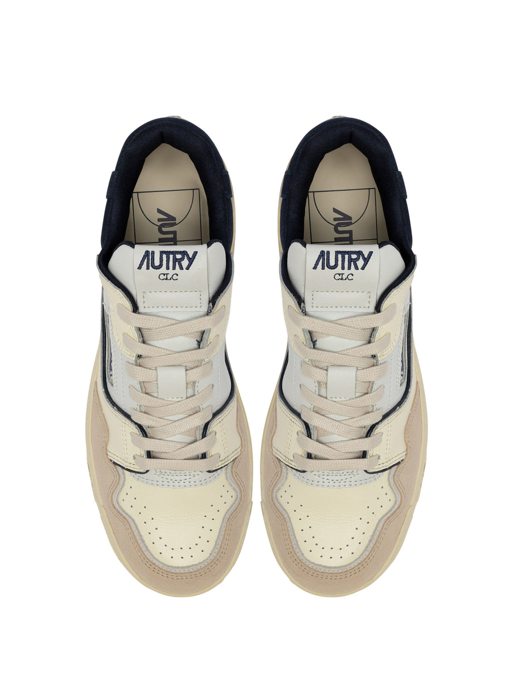 Autry CLC Low - White/Sand/Space Blue - Uomo